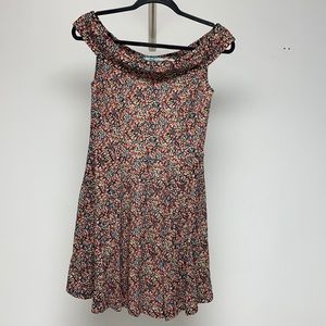 Urban Outfitters Kimchi Blue floral off the shoulder mini dress. Size Medium